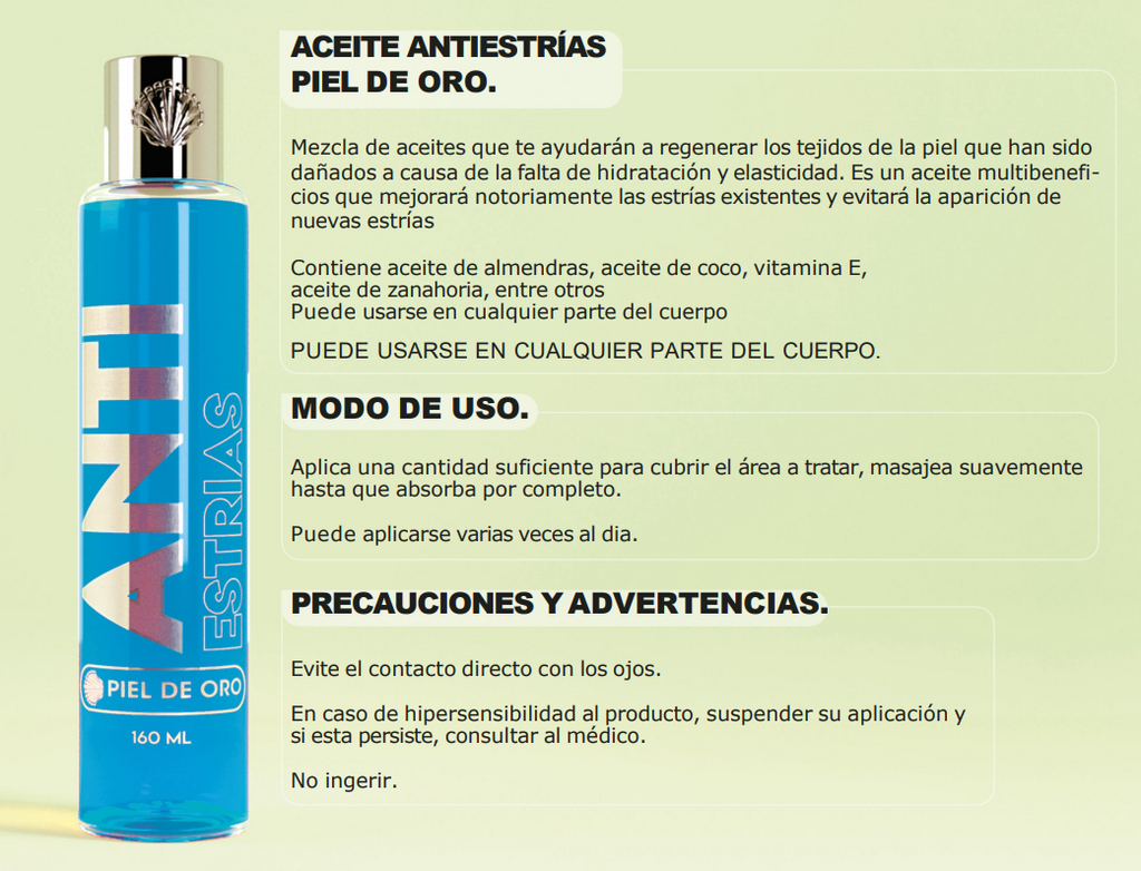 Anti Estrias Piel De Oro