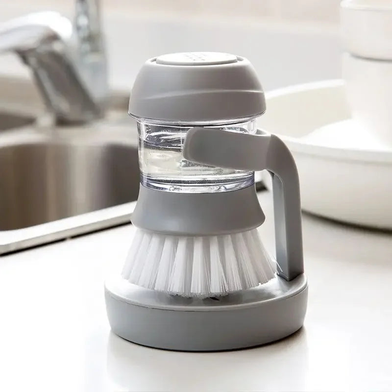 Dispensador de Jabón con Cepillo 2 en 1